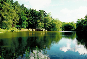 The lake at Stockgrove Park